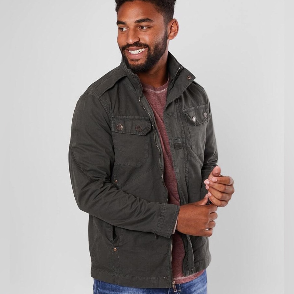 Buckle Outpost Men's Washed Out Canvas Jacket. Size Large.
